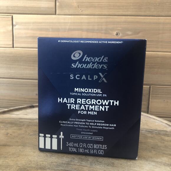 Head & Shoulders Scalp X 5% Minoxidil Hair Regrowth Treatment Mens- Exp 12/25 - Picture 1 of 6